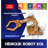 Hidrolik Robot Kol Yapım Seti – Stem Bilim Oyuncağı, Sıvı Basıncıyla Hareket Eden Mekanik Kol