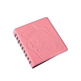 Hidz Instax Spiralli Polakart Fotoğraf Albümü, 6x9cm, 68 Fotoğraf Kapasitesi (PEMBE)