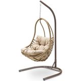 Hier Armut Premium Rattan Salıncak El Örgüsü Bahçe & Balkon & Teras & Ev Salıncağı - Kahverengi