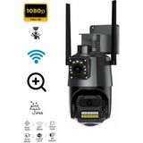 Hietech Hareket Takipli Sensörlü 1080P IP66 Wifi Akıllı Takip Su Geçirmez Ip Güvenlik Kamerası - Siyah
