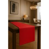 Hieve KIRMIZI RUNNER 40X140 PAMUKLU DUCK SU İTİCİ KUMAŞ MASA RUNNER