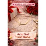 HIFA DIAMOND HANDMADE JEWELERY Hediye kutulu Sevgililer Günü Hediyesi Kişiye Özel İsimli Kolye Altın Kaplama veya 925 Ayar gümüş k