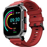 HiFuture Ultra3 Bluetooth 5.2 IP68 Su Geçirmez 2.01 inç Always On Display Nabız Spor Kan Oksijen Takibi iOS&Android Uyumlu Akıllı Saat 52mm Kırmızı