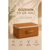 HİG HOME Kazak Tişört Hurcu Fermuarlı Kulplu Kıyafet Saklama Çantası Dolap Düzenleyici Organizer