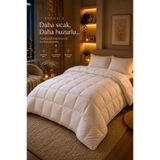 HİG HOME LuxeSleep Çift Kişilik Microfiber Yorgan – Sıcacık Ultra Yumuşak Kuş Tüyü Hissi
