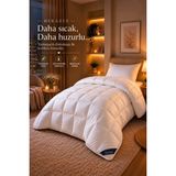 Hig Home Luxesleep Tek Kişilik Yorgan 155 x 215 cm Hava Geçirgen 100% Mikrofiber Beyaz Renk