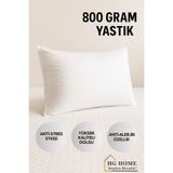 HİG HOME Mikrofiber Dolgulu Uyku Yastığı 50x70 cm – 800 Gr Dolgun Yumuşak Konforlu Yastık