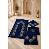 Hig Store Gelin Damat Bohçası Hediyelik Çeyizlik Seccade / Seccade Seti 5 Parça Seccade 70x110 Kuran Kabı - Bohça - Tesbih - Havlu