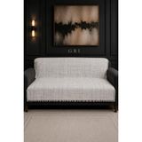Hig Store Labi Koltuk Örtüsü %100 Pamuklu Saçaklı Çift Taraflı 170X210 Ebat Bohem Koltuk Çekyat Berjer Örtüsü Oturma ve Sırt Bölgesi - 170 x 210 cm - Antrasit - Gri