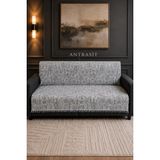 Hig Store Labi Koltuk Örtüsü %100 Pamuklu Saçaklı Çift Taraflı 170X210 Ebat Bohem Koltuk Çekyat Berjer Örtüsü Oturma ve Sırt Bölgesi - 170 x 210 cm - Antrasit