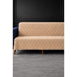 Hig Store Lüks Şönil Kaydırmaz Yıkanabilir Sakallı Koltuk Örtüsü - Çekyat Örtüsü - Oturma ve Sırt 170X210 Ebat - 170 x 210 cm - Cappuccino