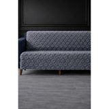 Hig Store Lüks Şönil Kaydırmaz Yıkanabilir Sakallı Koltuk Örtüsü - Çekyat Örtüsü - Oturma ve Sırt 170X210 Ebat - 170 x 210 cm - Gri
