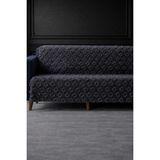 Hig Store Lüks Şönil Kaydırmaz Yıkanabilir Sakallı Koltuk Örtüsü - Çekyat Örtüsü - Oturma ve Sırt 170X210 Ebat - 170 x 210 cm - Kül