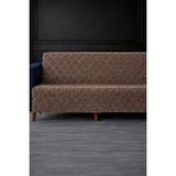 Hig Store Lüks Şönil Kaydırmaz Yıkanabilir Sakallı Koltuk Örtüsü - Çekyat Örtüsü - Oturma ve Sırt 170X210 Ebat - 170 x 210 cm - Vizon