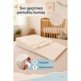 Hig Store Sıvı Geçirmez Fermuar Kılıflı Bebe Bebek Reflü Yatağı Yastığı / Ortopedik Sünger 60x40 Cm