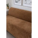 Hig Store Tavşan Tüyü Ithal Bubble Ultra Yumuşak Kaymaz Yıkanabilir Koltuk/çekyat Örtüsü 170X210 Büyük Ebat - 170 x 210 cm - Kahverengi