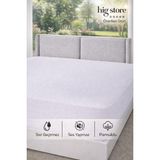 Hig Store Üç Boyutlu Pamuklu %100 Sıvı Geçirmez Fitted Full Kenar Yatak Koruyucu Alez Tek/çift/battal/yastık - Beyaz - 160 x 200 cm