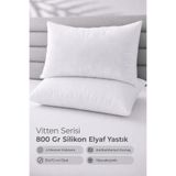 Hig Store Vitten Serisi %100 Silikon Elyaf Dolgu Yastık - Otel Tipi 800 Gr 2 Adet