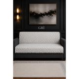 Hig Store Ziza Koltuk Örtüsü %100 Pamuklu Saçaklı Çift Taraflı 170X210 Ebat Bohem Koltuk Çekyat Berjer Örtüsü Oturma ve Sırt Bölgesi - 170 x 210 cm - Gri