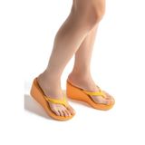 High Fashion Fem Kadın Parmak Arası Terlik Sarı 35/40
