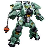 HIGH GODO Mech robot sıkıştırma blokları, 6 yaş ve üstü kız ve erkek çocuklar için 542 parça dönüştürücü oyuncak hediyeleri