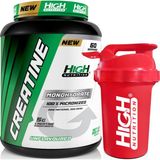 High Nutrition Mikronize Creatine Monohydrate 300 Gram 60 Servis 1 Serviste 5 Gram Kreatin Kreatine Saf Aromasız Shaker Hediyeli