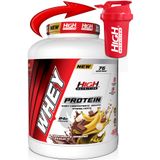 High Nutrition Protein Tozu 2280 Gr Çikolata Muz Aromalı Whey Protein 24 Gram Protein 76 Servis Shaker