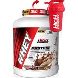 High Nutrition Whey Protein 2280 gr Çikolata Fındık Aromalı Protein Tozu 24 gram Protein 76 Servis Shaker Hediye