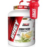 High Nutrition Whey Protein 2280 gr Kavun Aromalı Protein Tozu 24 gram Protein 76 Servis Shaker Hediye