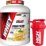 High Nutrition Whey Protein 2280 gr Limon Cheesecake Aromalı Protein Tozu 24 gr Protein 76 Servis Shaker Hediye - Limonlu Cheesecake