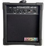 High Tone HT-10 Elektro Gitar Amfisi, 10 Watt Combo, Siyah, Ekolayzer ve Kulaklık Girişli