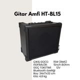 High Tone Ht-15Bl Bluetoothlu Gitar Amfisi (15W) | Kablosuz Müzik Eşliği Çift Girişli Tasarım Güçlü Bass Ve Tiz Kontrolü