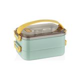 high value BEAR&DEER ÇELİK İKİ KATLI BESLENME KABI PASTEL YEŞİL