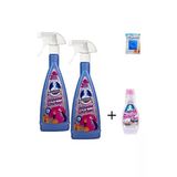 Highgenic Ütü Sihirbazı 675ml (2 ADET) Fırçalı Leke Çıkarıcı 200 ml 1 Adet Oda Kokusu