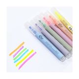 Highlighter Fosforlu Kalem 6’lı Set- Pastel Renkler - Turuncu
