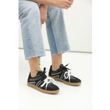 HİGHRUN Çift Bağcıklı Retro Kadın Sneaker Ayakkabı