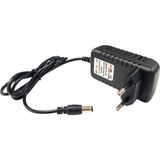 Hightek HT-1512 24VOLT 1AMPER Plastik Kasa Priz Tipi Adaptör 5.5x2.5mm Uçlu - 0 - Siyah - 1ADET