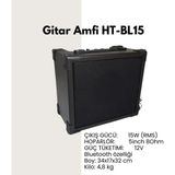 Hightone High Tone HT-15BL Bluetoothlu Gitar Amfisi (15W) | Kablosuz Müzik Eşliği Çift Girişli Tasarım Güçlü Bass ve Tiz Kontrolü
