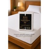 Higliving Premium Tavşan Tüyü Peluş Sıvı Su Geçirmez Ultra Yumuşak Sessiz Fitted Tasarım Tek Çift Battal Boy Yatak Koruyucu Alez BKLV003 - 200 x 200 cm - Beyaz