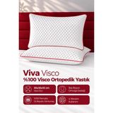 Higliving Viva Therapy %100 Visco Ortopedik Visko Yastık 55X35X15 - Baş Boyun Desteği 1 Adet - 55 x 35 cm - Beyaz