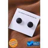 hijabchi 2'li Mat Siyah Eşarp Mıknatısı Şal Mıknatısı Metal Kaplama Scarf Magnet Hijab Pins Brooch