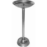 Hijyen Dükkanı Vıp Telli Küllük 30 cm Çap 65 cm Yükseklik Boyalı Metal Gövde Delikli Söndürme Tablalı Ayaklı Küllük S-281 - Gri
