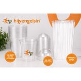Hijyen Gelsin Soğuk Kahve Seti 300CC Bardak+ Bombe Kapak + Pipet