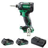 Hikoki WH18DC-2.0 18 V 2.0 ah 210 NM Çift Akülü Kömürsüz Şarjlı Darbeli Vidalama