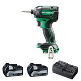 Hikoki WH18DC-5.0 18 V 5.0 ah 210 NM Çift Akülü Kömürsüz Şarjlı Darbeli Vidalama