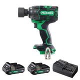 Hikoki WR18DH-2.0 18 V 2.0 ah 345 NM 1/2 inç Çift Akülü Kömürsüz Şarjlı Darbeli Somun Sıkma