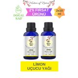 Hikona Heka 2 Adet Limon Uçucu Yağı (LEMON ESSENTİAL OİL)saf Ve Doğal Yağ(2X10 ML)
