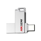 Hiksemi 128GB HS-USB-E327C-128G Type-C Dual USB 3.2 Flash Bellek - Gümüş