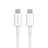 Hiksemi HS-HUB-CBC2C USB-C to USB-C Hızlı Şarj ve Veri Kablosu (60W, 1M) - Beyaz