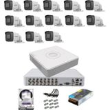 Hikvision 11 Kameralı Güvenlik Kamera Hazır Set 2tb 7/24 Hdd-2tb Kayıt Kapasiteli Sistem